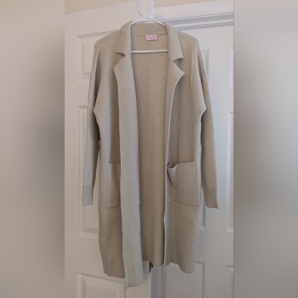 Long sweater jacket